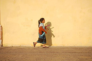Girl Walking  by Joseph Sorrentino