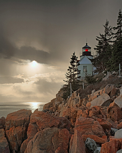 Bass Harbor Light by Carl Crumley