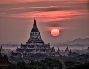 Bagan Sunrise by Chris Kogut
