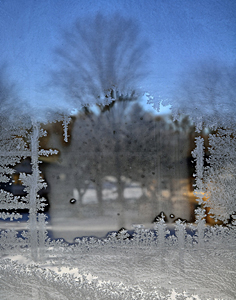 Frosty Window - Pittsford, NY by Carl Crumley