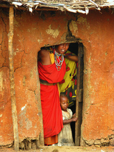 Masai Mother and Child by Joseph Lamperez