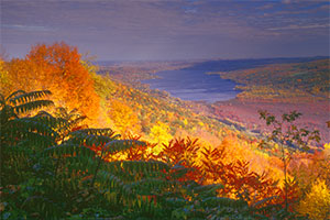 Autumn over Hemlock Lake by Gary Thompson
