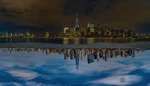 NYC Mirrored Reflection by Kyle Preston
