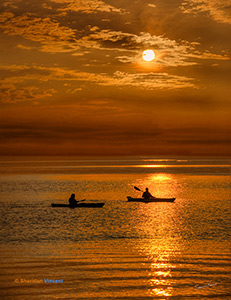 Solstice Kayakers by Sheridan Vincent